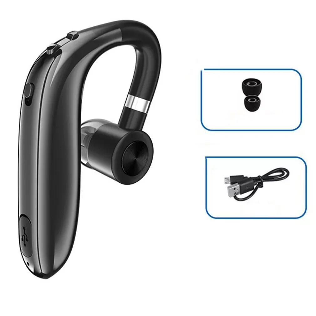 

V20 Wireless Bluetooth-compatible Earphones Long Standby Ear Hook Business Stereo Handsfree Drive Call Sport Headset With Mic