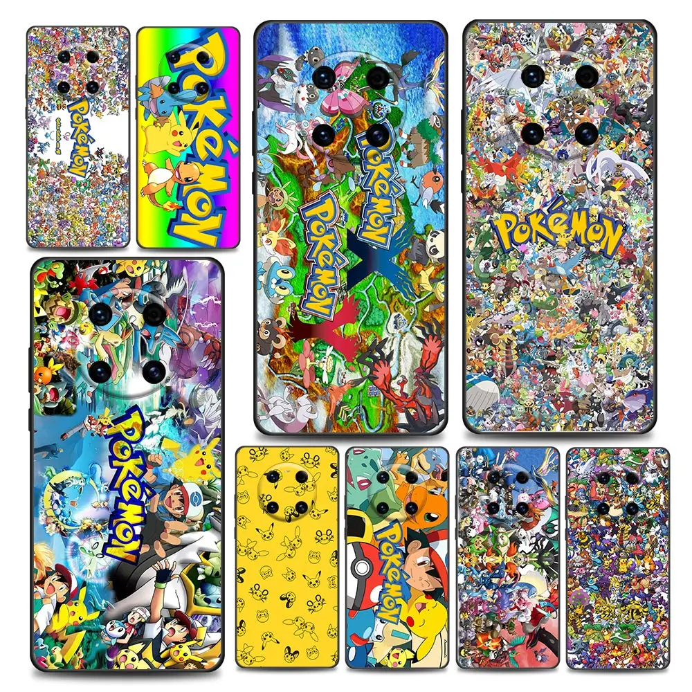 

Japan Pokemon ocket Monster Phone Case for Huawei Y6 Y7 Y9 2019 Y5p Y6p Y8s Y8p Y9a Y7a Mate 10 20 40 Pro RS Soft Silicone