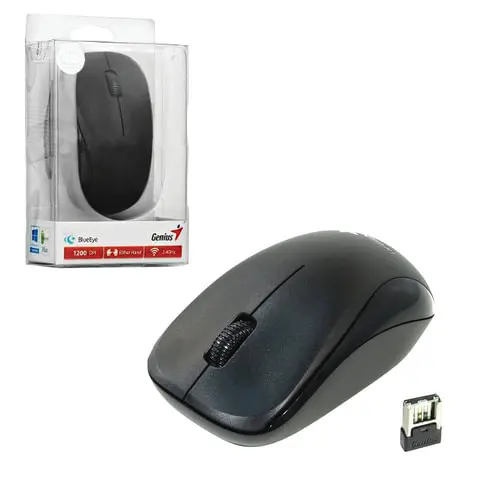 

Мышь беспроводная Genius NX-7000 (31030016401), оптическая, разрешение 800, 1200, 1600 DPI, черный