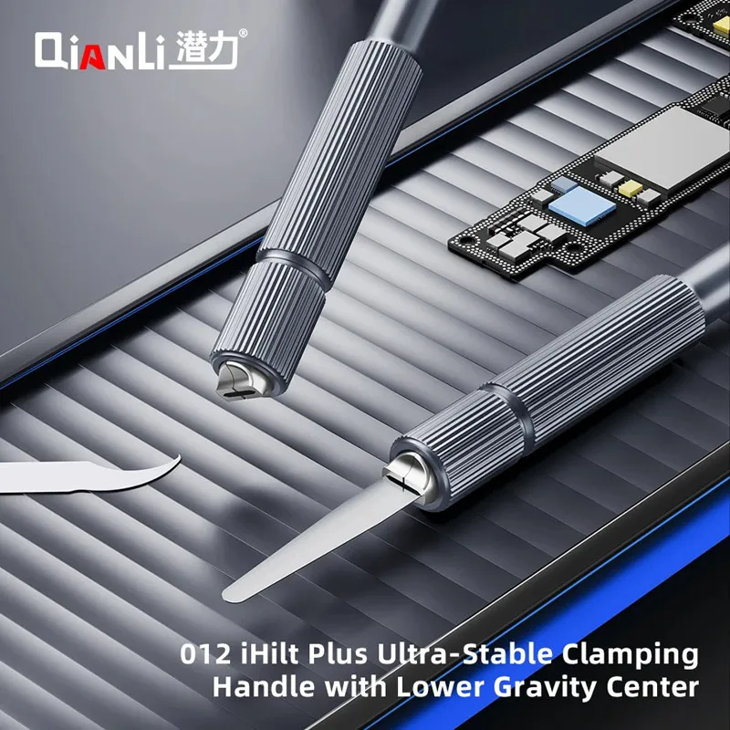 Фото QIANLI 012 iHilt Plus – Нож-скальпель для ремонта телефонов и микросхем, с низким центром тяжести, рукоятью из алюминиевого сплава, нескользящий, для резьбы по металлу №1