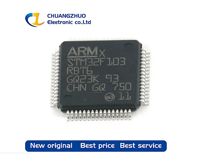 Новинка, оригинальный микроконтроллер STM32F103RBT6, 3,6 КБ, 2 в ~ в, ARM Cortex-M3 20 КБ, 72 МГц, 51 флэш-память (10x10), блоки микроконтроллера, 1 шт.