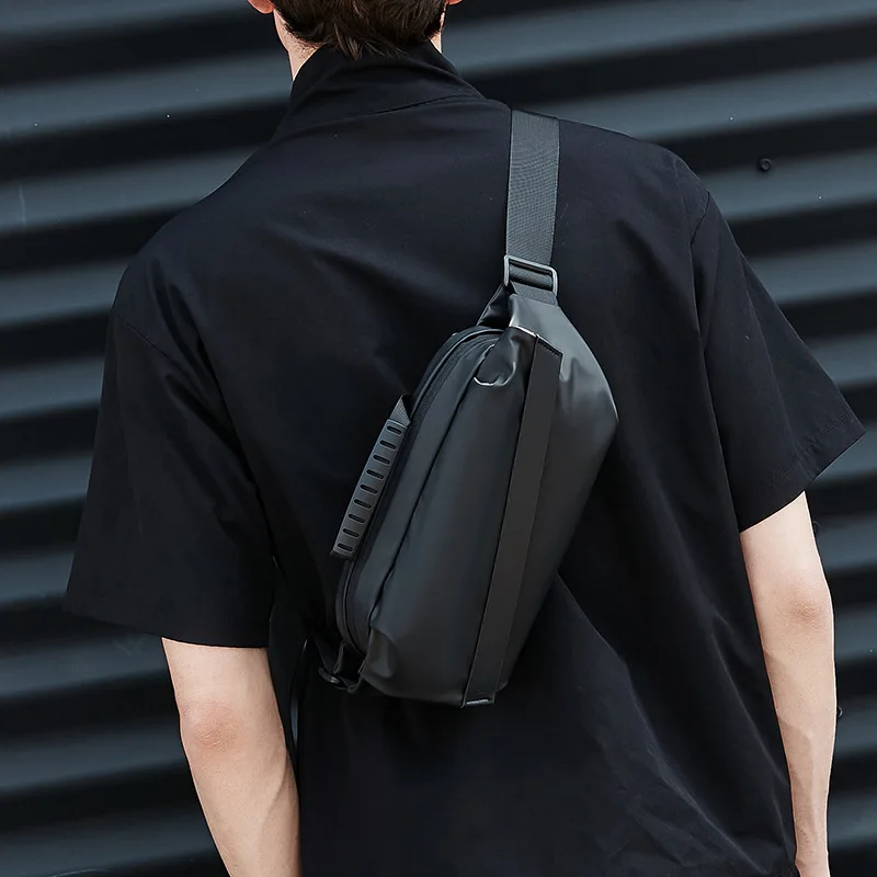 New Men's Chest Bag, Mini Crossbody Bag With Multi-functional And Large Capacity. Trendy Waist Bag And Single Shoulder Backpack