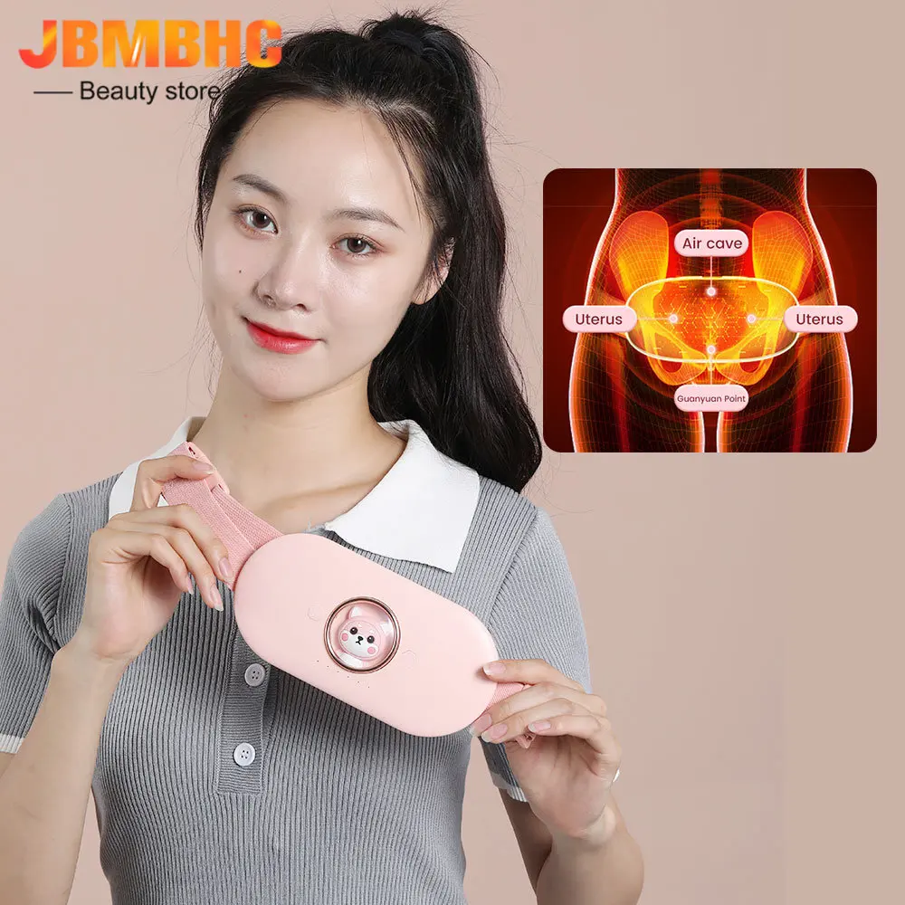 

Wireless Abdominal Heating Massager Pad Relieve Menstrual Pain Warm Lady Uterus Belt Hot Compress Waist Back Vibrating Artifact