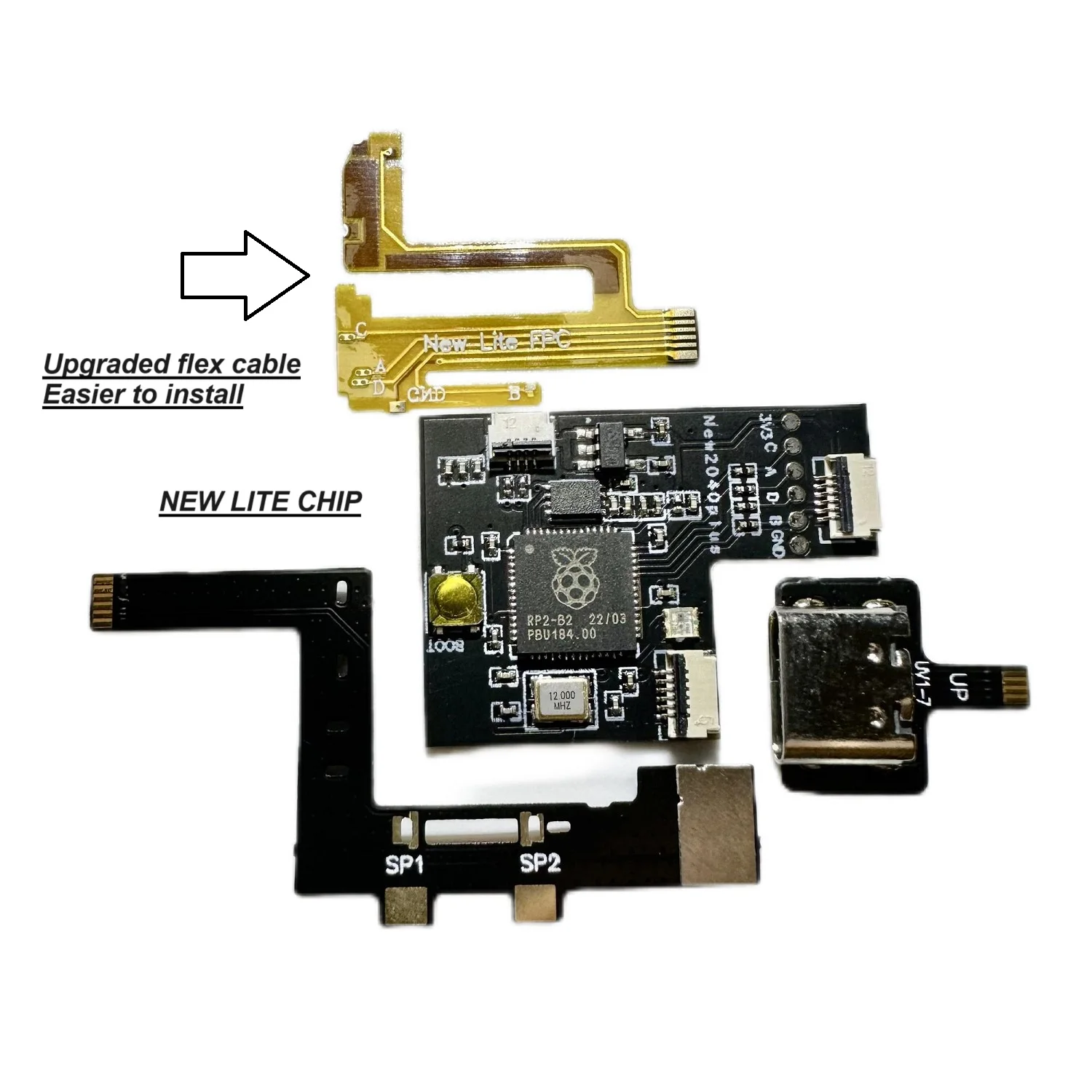 

5 pcs/lot RP2040 For raspberry pi Oled Lite V1 V2 Chips Development Programming Upgradable And Flashable