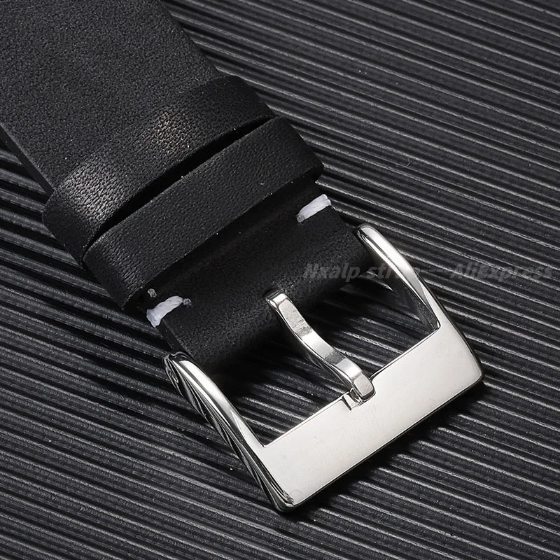 Винтажный кожаный ремешок для часов 12/14/16/18/20/22/24 мм из воловьей кожи ручной работы