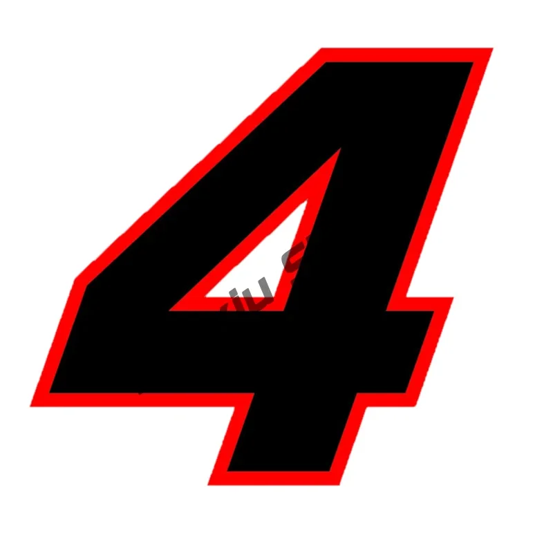 Разные размеры съемная наклейка на автомобиль гоночные номера 0123456789