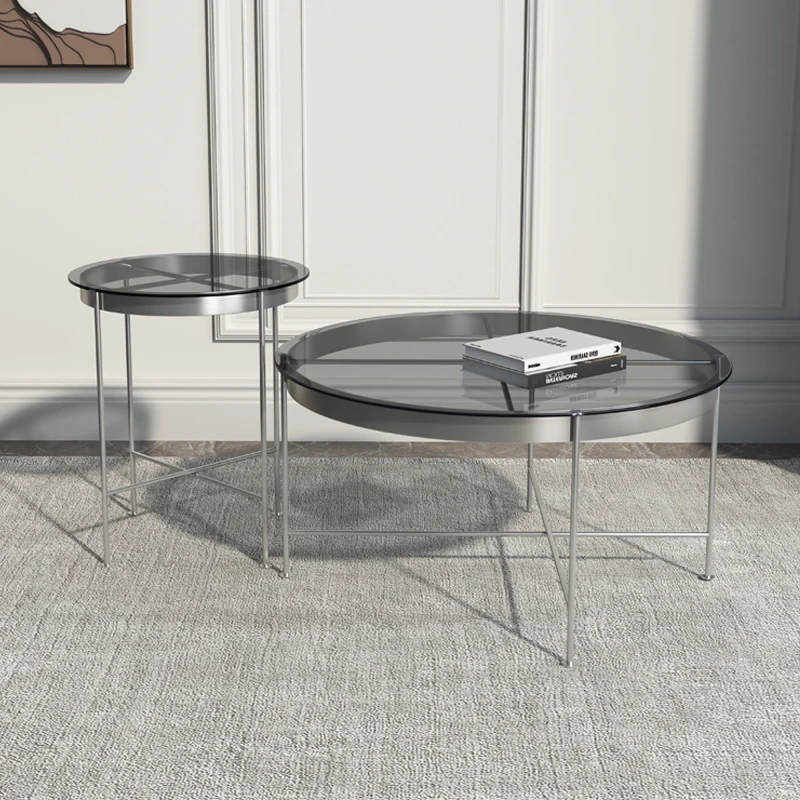 

Design Minimalist Coffee Tables Modern Living Room Round Middle Coffee Tables Auxiliary Center Salon Orta Sehpa Furniture YR50CT