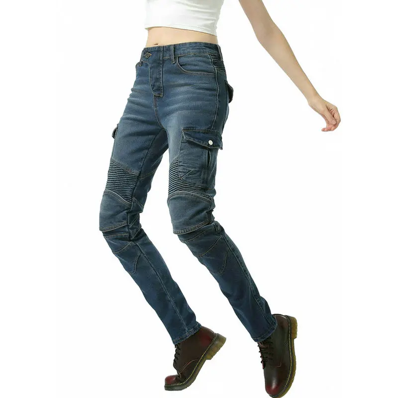 Volero женские мотоциклетные брюки рыцарские повседневные прямые джинсы защитные