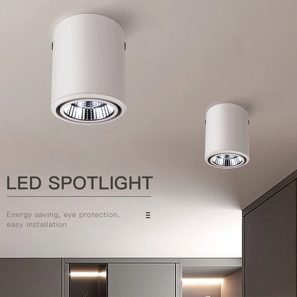 Лампа потолочная алюминиевая для внутреннего освещения с углом 30 градусов