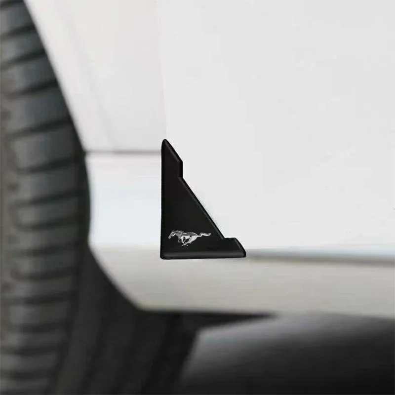 2pcs Silicone Car Door Corner Cover Anti-Scratch Protector Auto Accessories For Mustang 2.3T Shelby GT350 GT500 GT 2015-2017