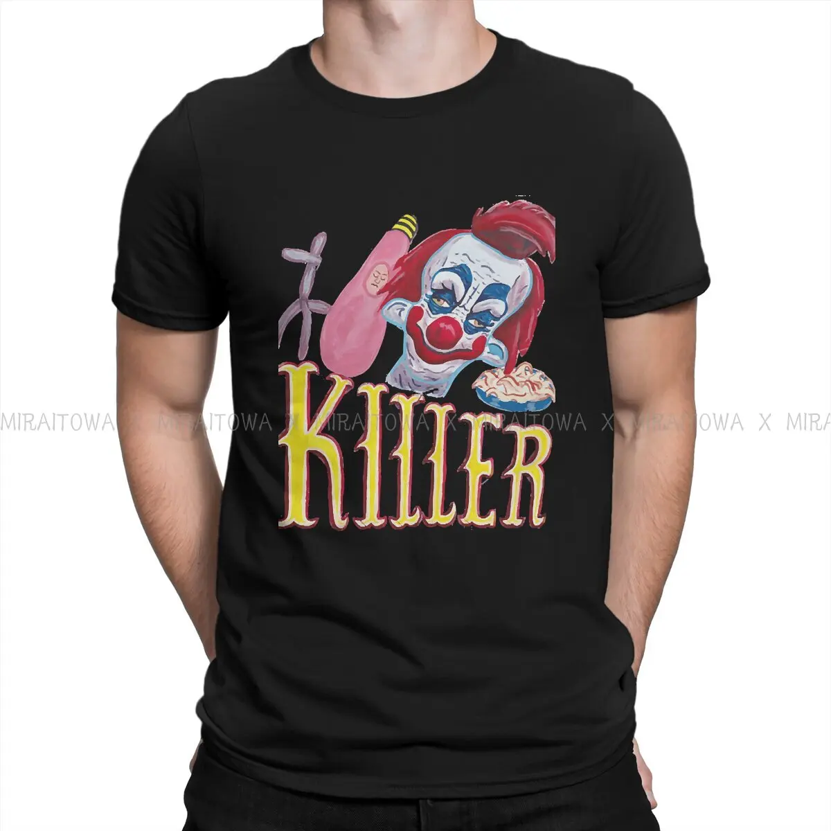 

Collector Retro Style Man's TShirt Killer Klowns from Outer Space horror Film O Neck Tops 100% Cotton T Shirt Funny Gift Idea