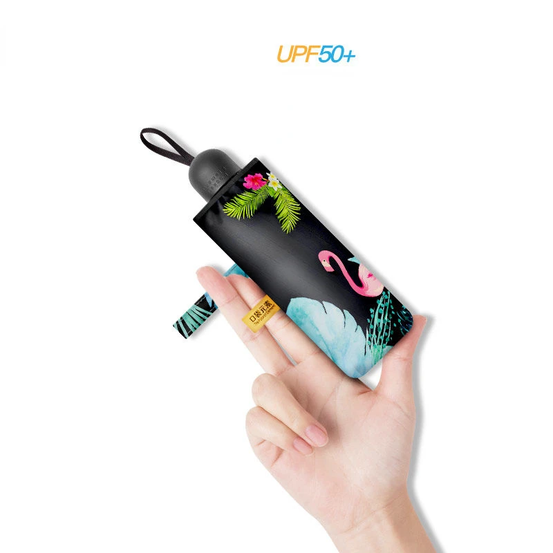 

Мини-капсульный зонт от солнца с защитой от УФ-лучей, Маленький Карманный Зонт, солнцезащитный и ультрафиолетовый