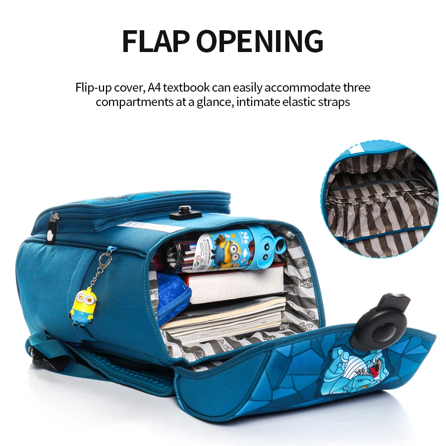 2022 Brand Children School bags for Boys Kids 3D Cartoon Dinosaur Schoolbag Orthopedic Primary School backpack mochilas infantil