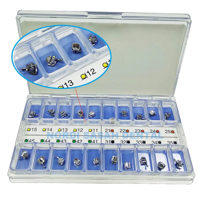 1 коробка ортодонтический металлический самолигирующий кронштейн для зубов 0 022