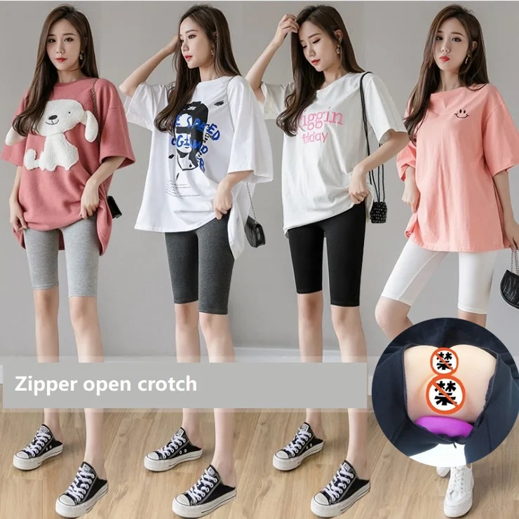 

Леггинсы с открытой промежностью, штаны для йоги на молнии, удобные уличные штаны для свиданий