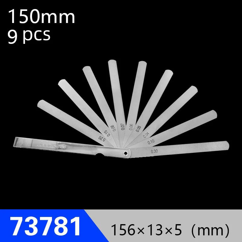 SHINWA Feeler Gauge Stainless Steel High Precision Single Piece Plug Thickness with Elasticity and Toughness