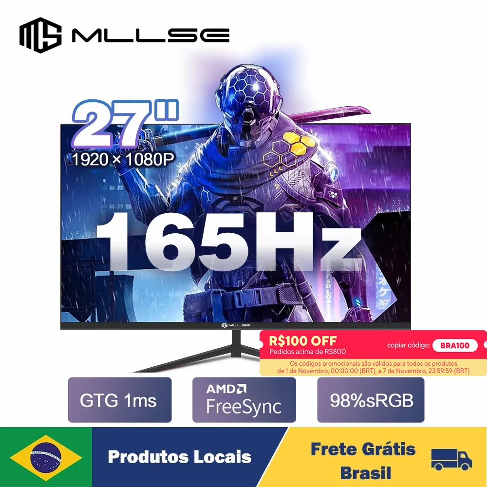 MLLSE 27-дюймовый монитор 165 Гц IPS ЖК-дисплей FHD