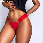 Модное сексуальное нижнее белье, брифы с низкой посадкой, стринги, V-образные металлические декоративные трусики, бикини, женские трусы с высокой посадкой