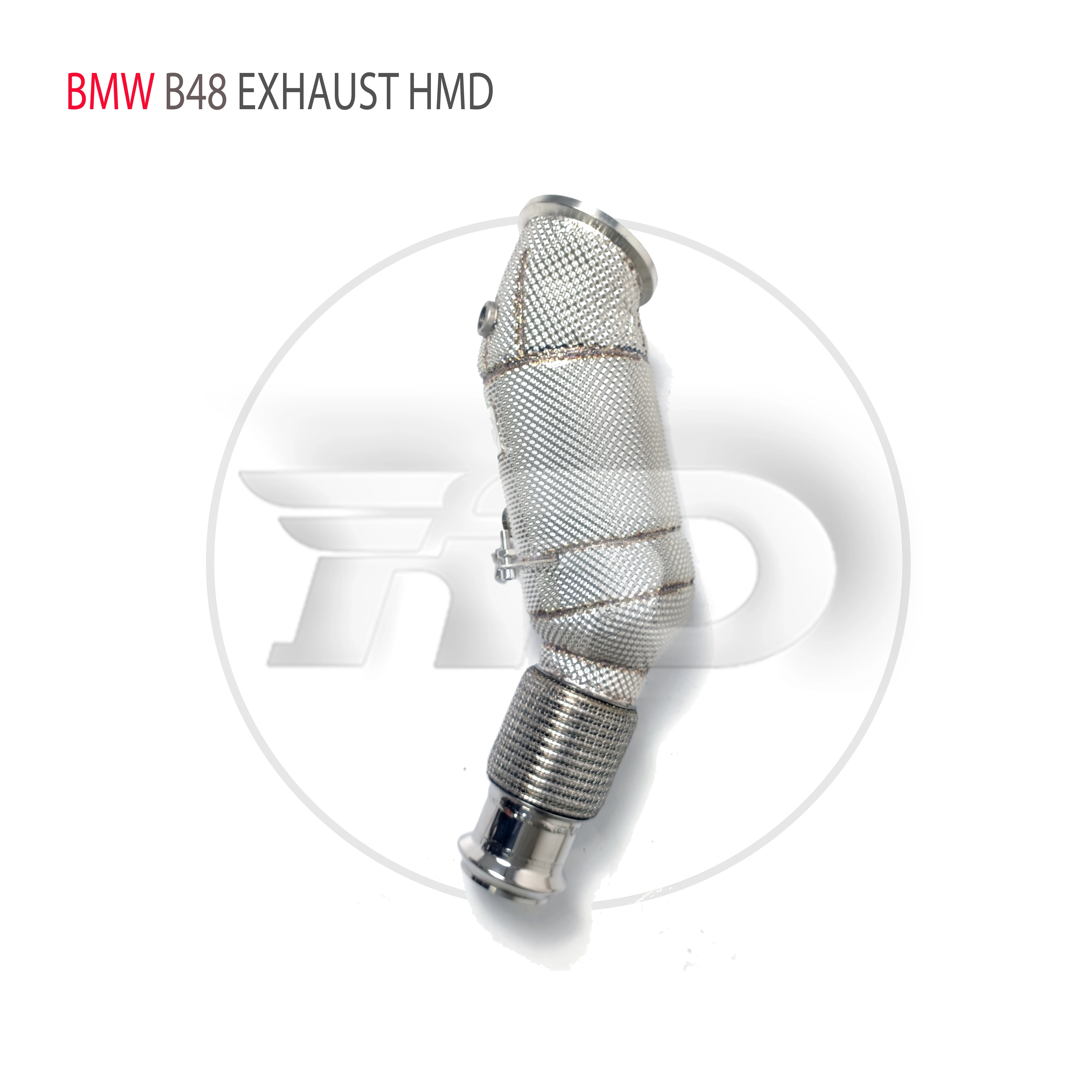 

HMD выхлопная система, высокая производительность потока, канальная труба для BMW 525i 530i B48 двигатель 2,0 T, автомобильные аксессуары с Cat-трубкой
