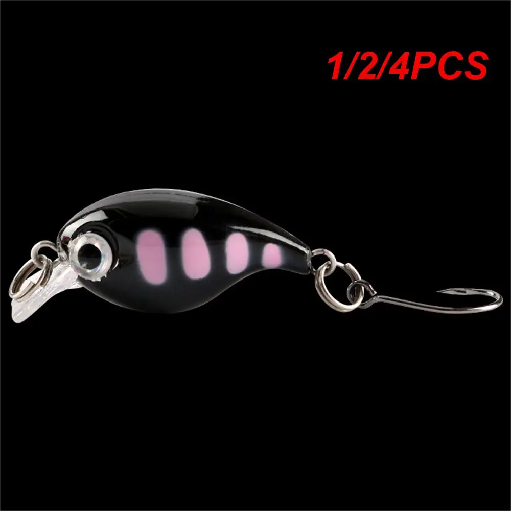 

1/2/4PCS Luya Bait Lifelike Fisheye Hook Sharp FloatingMini 2.1g Fishing Gear Luya Fake Bait Built-in Steel Ball Fishing Lures
