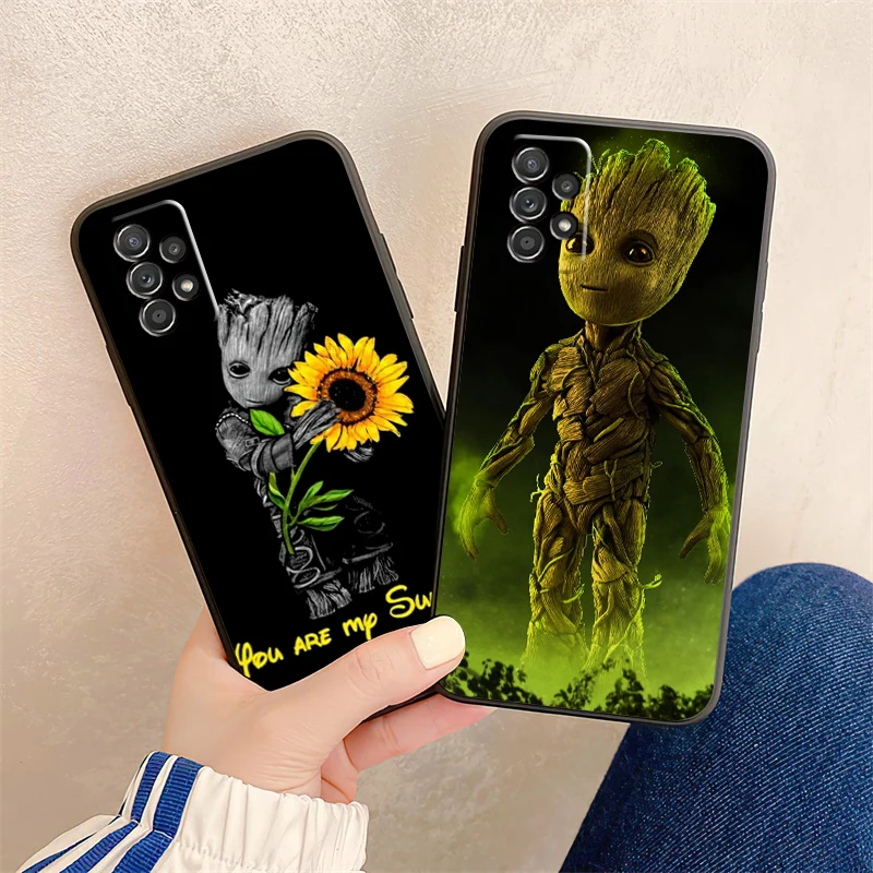 

Marvel Groot Cartoon Phone Cases For Samsung Galaxy S20 FE S20 Lite S8 Plus S9 Plus S10 S10E S10 Lite M11 M12 Soft TPU Funda