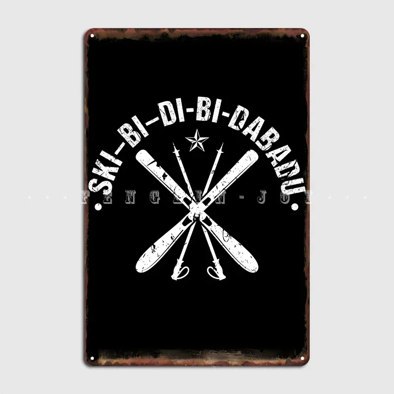 Лыжный Би Ди подарок металлический знак Гостиная Настенный декор Кино Кухня