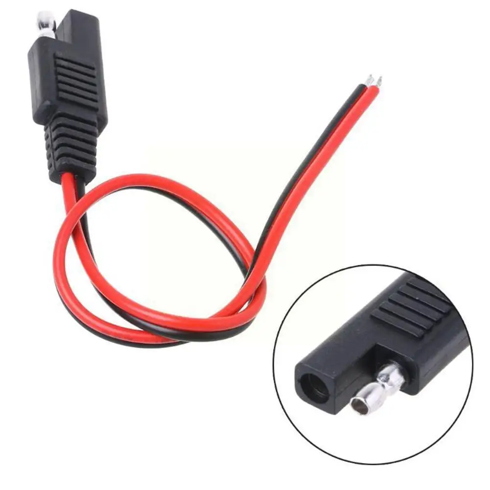 

10A Solar Battery Extension Cable 18AWG Car Battery 0.75 Disconnect SAE Square Quick Cable 30CM Power Cord Cable Extension T2J7