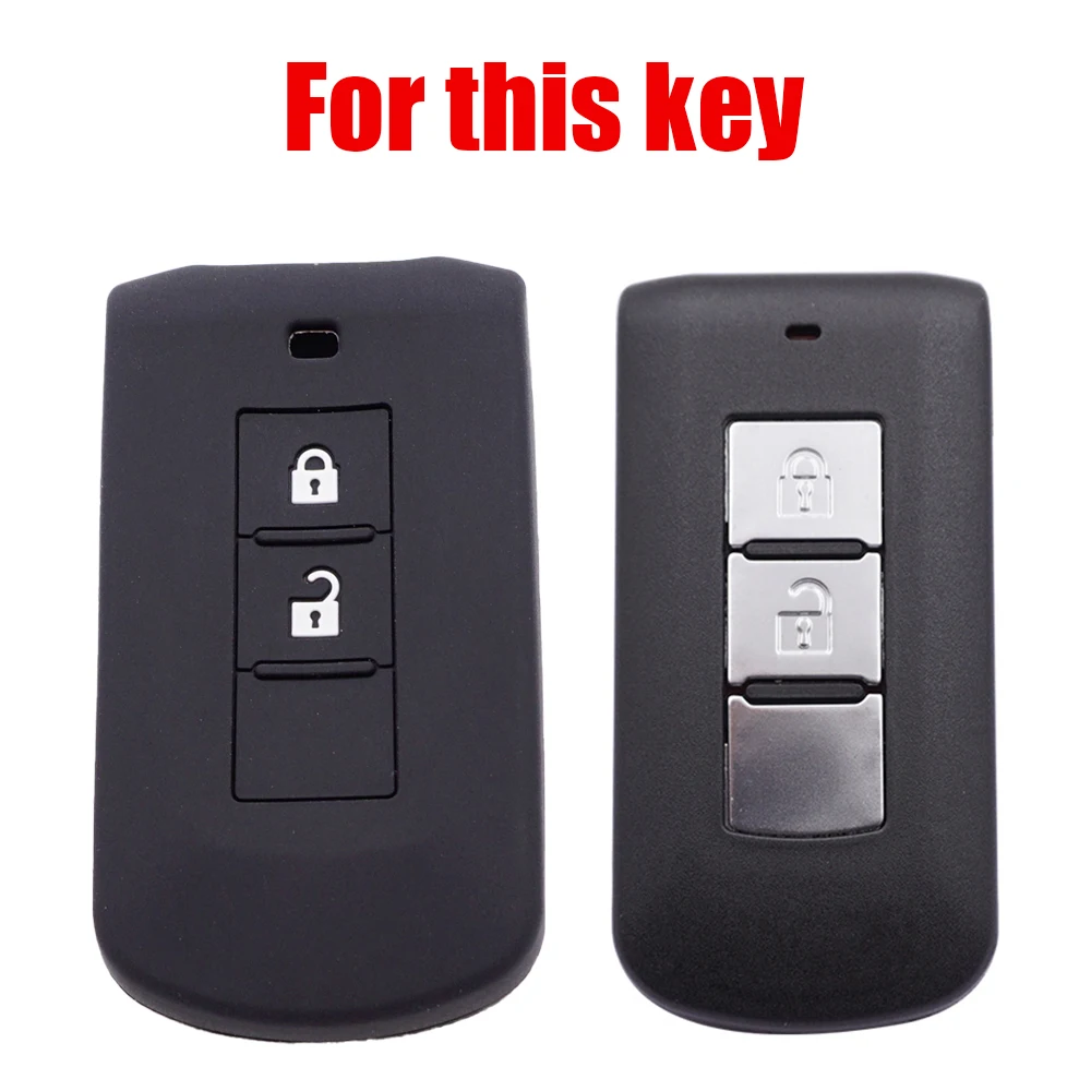 Силиконовый чехол с 2-мя кнопками для дистанционного ключа Mitsubishi L200 ASX Outlander Eclipse