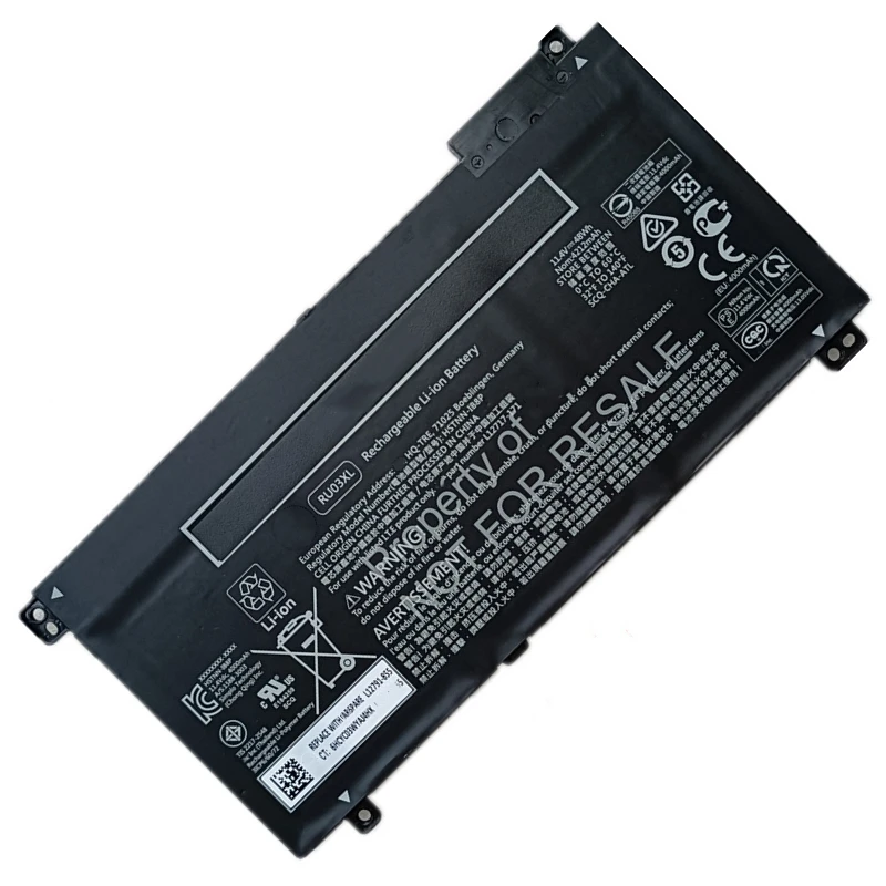 

Original RU03XL HSTNN IB8P IB8K UB7P L12791-855 L12717-421 Laptop Battery 11.4V 48Wh For HP ProBook x360 440 G1 11 G3 G4 EE