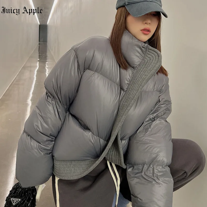 

Juicy Apple jackets coats parkas Thickening Winter down coat for women 2022 oversize Jackets zipper Down jacket Female clothing