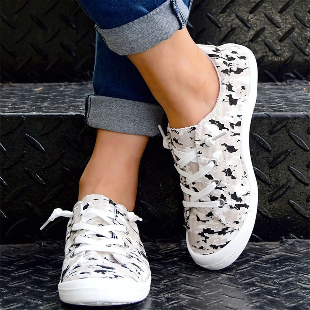 Женские эспадрильи кроссовки новинка весны 2023 Женская камуфляжная Повседневная