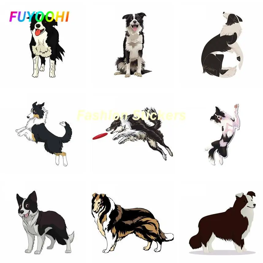 

FUYOOHI Play Stickers for Border Collie Car Stickers Windshield Decal Waterproof Vinyl Material PVC Vinyl Car Accessories