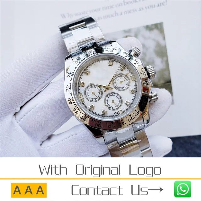 

AIOSC Men Watch 904L Stainless Steel Waterproof Automatic Mechanism High Quality Waterproof Aaa Watch 40mm -RLX Watch