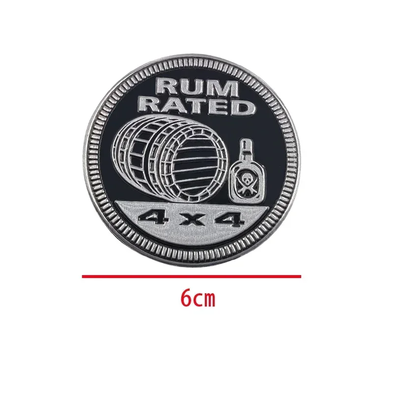 Наклейка на багажник автомобиля из сплава для Jeep 4X4 RATED Grand Cherokee Wrangler Renegade Compass Patriot