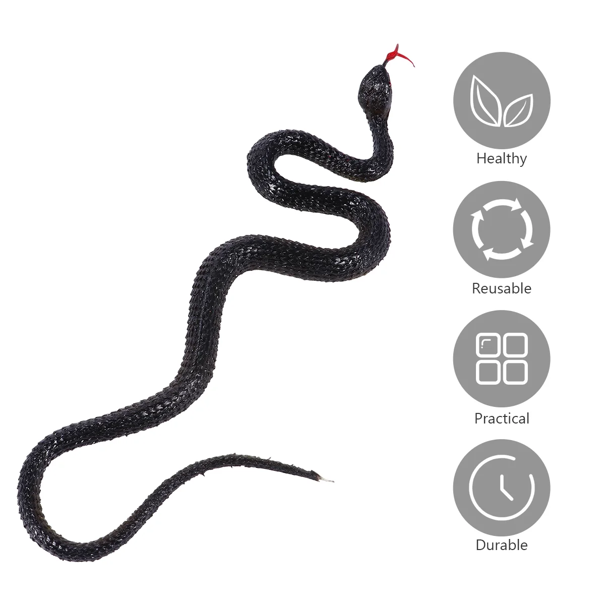 

Realistic Rubber Fake Snake Toy Prank Toys Performance Props Party Favors