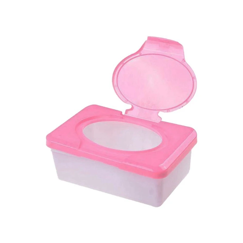 

HOT 4X Dry & Wet Tissue Paper Case Care Baby Wipes Napkin Storage Box Holder Container