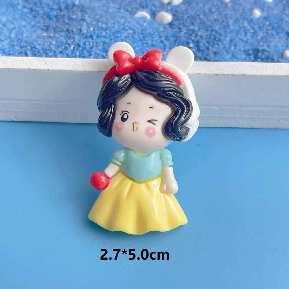Large Size Cute Princess Girls Flatback Resin Cabochons Scrapbook DIY Craft Embellishments Handmade Hair Accessories Parts