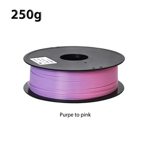 Нить для 3D-принтера, изменение цвета при температуре, материалы для печати, градиент, серый на белый провод, вакуумная упаковка 1,75 мм