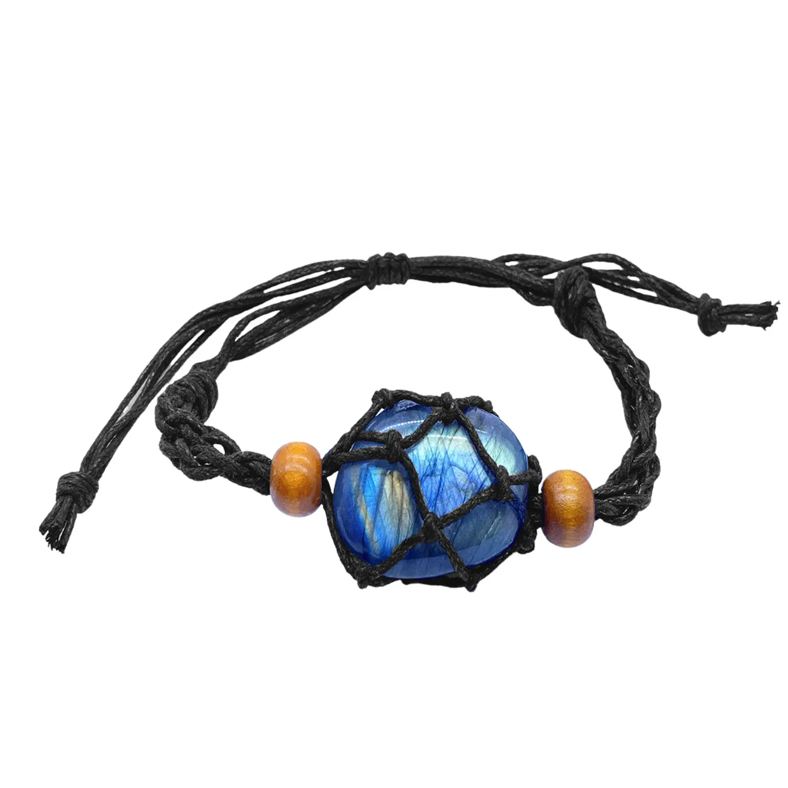 

Moonstone Bracelet Unique Labradorite Bracelet Lovely Pendants Bracelets Cord Adjustable Stone Bracelets Cord DIY Bracelet