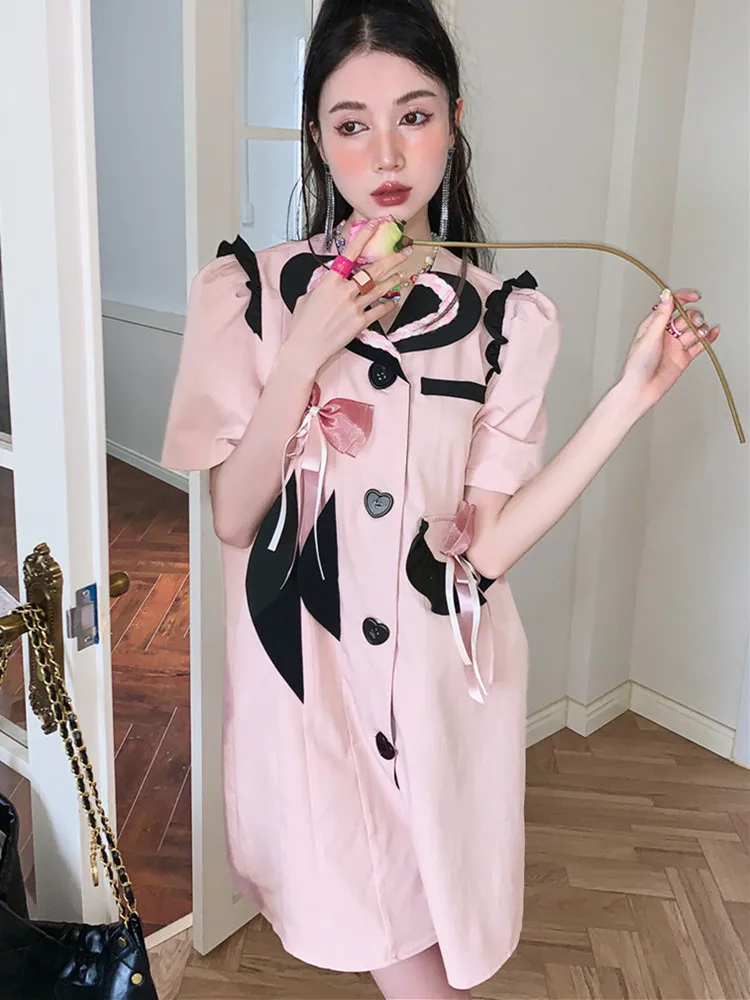 Женское асимметричное платье-рубашка модельное лоскутное платье контрастных