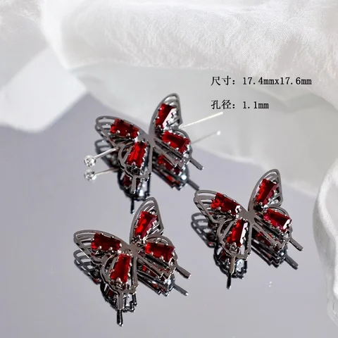 Цельный пистолет, черный циркониевый сплав, бусины-бабочки, сделай сам, ручная работа, браслет из бисера, ожерелье, аксессуары, материалы для изготовления ювелирных изделий