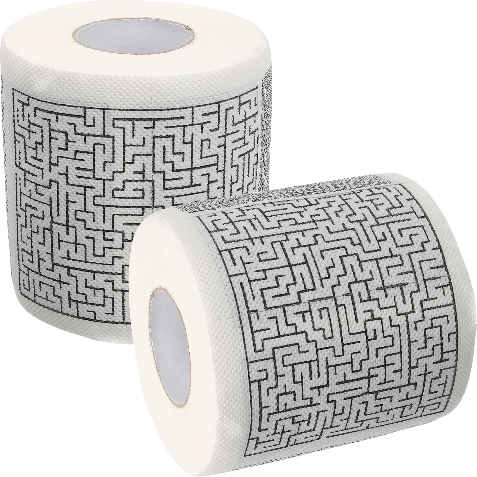 

2 Rolls Napkin Paper Toilet Used Papers Napkins Decorative Tissue Supplies Bathroom Wood Pulp Maze Printing Printed Colorful