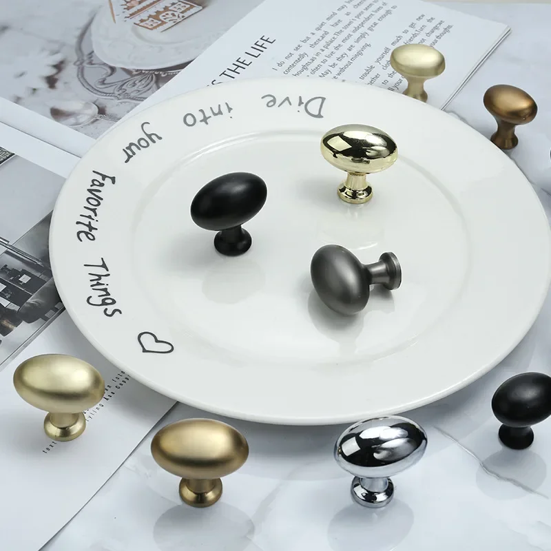 Ручка для шкафа овальный выдвижной ящик с одним отверстием в скандинавском стиле