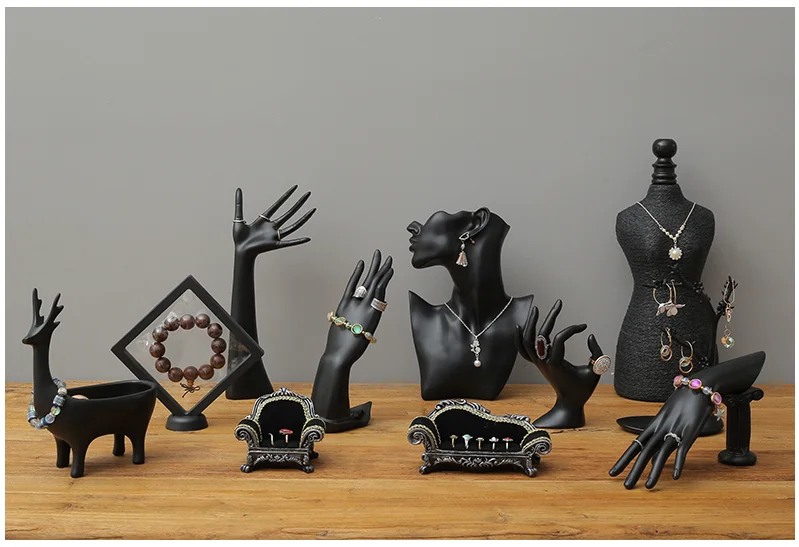 

Creative jewelry display props display ornaments hand string rack hanging ring earring rack storing necklace rack jewelry rack