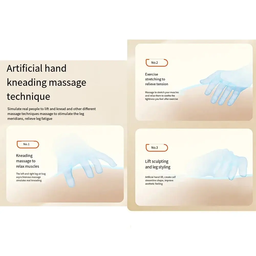 Электрический массажер для ног с горячим компрессом умная подушка безопасности