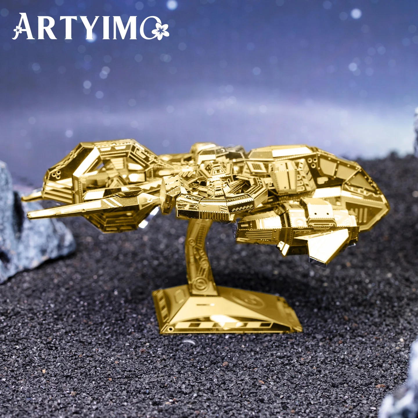 Фото ARTYIMO Thunder Hawk Gold 3D металлический пазл-конструктор, головоломка, украшение для стола, подарок на Рождество, Хэллоуин, день рождения №3