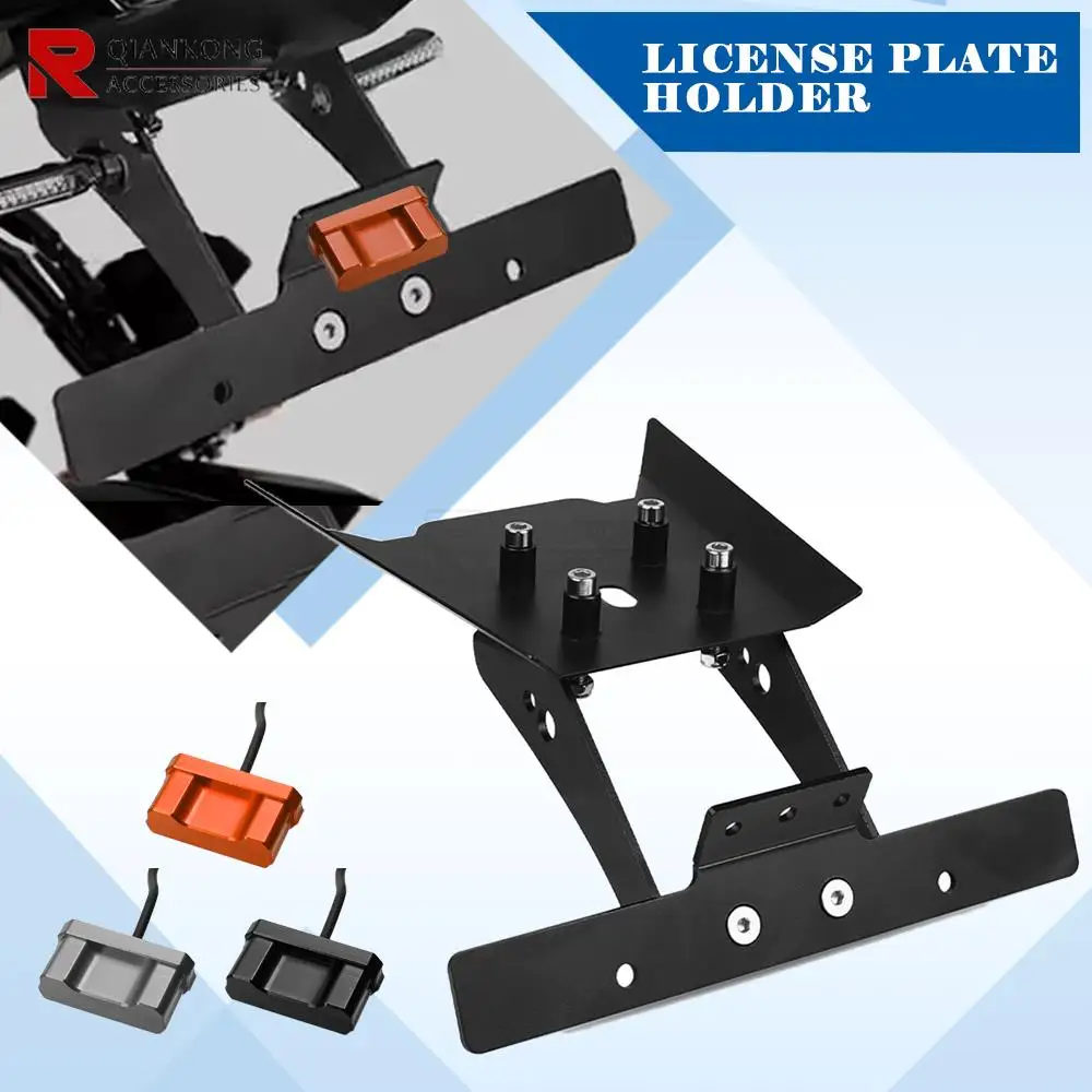 

For DUKE 125 200 250 390 DUKE390 DUKE250 2018 2019 2020 2021 2022 Motorcycle Accessories License Plate Bracket LED Holder