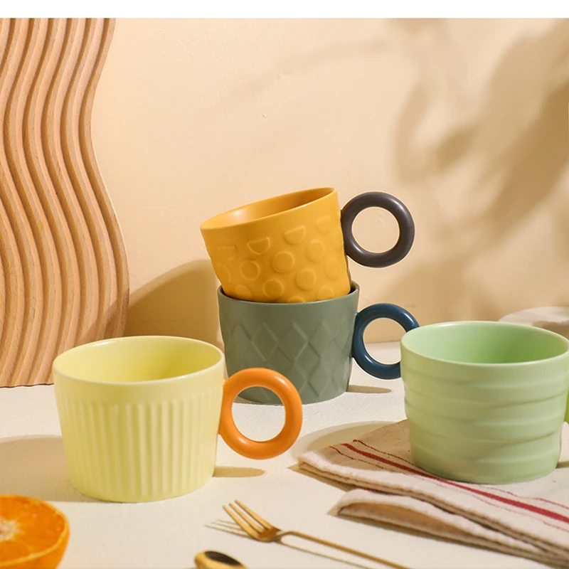 

Симпатичная кружка-пончик макарон, креативная керамическая кружка, кружка для кофе, кружка для воды