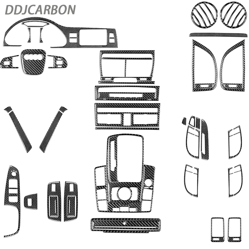 

Рулевое колесо из углеродного волокна, рычаг переключения передач, подъемник окон, отделка крышки, декоративные аксессуары, стикер для Audi Q7 2007-2015