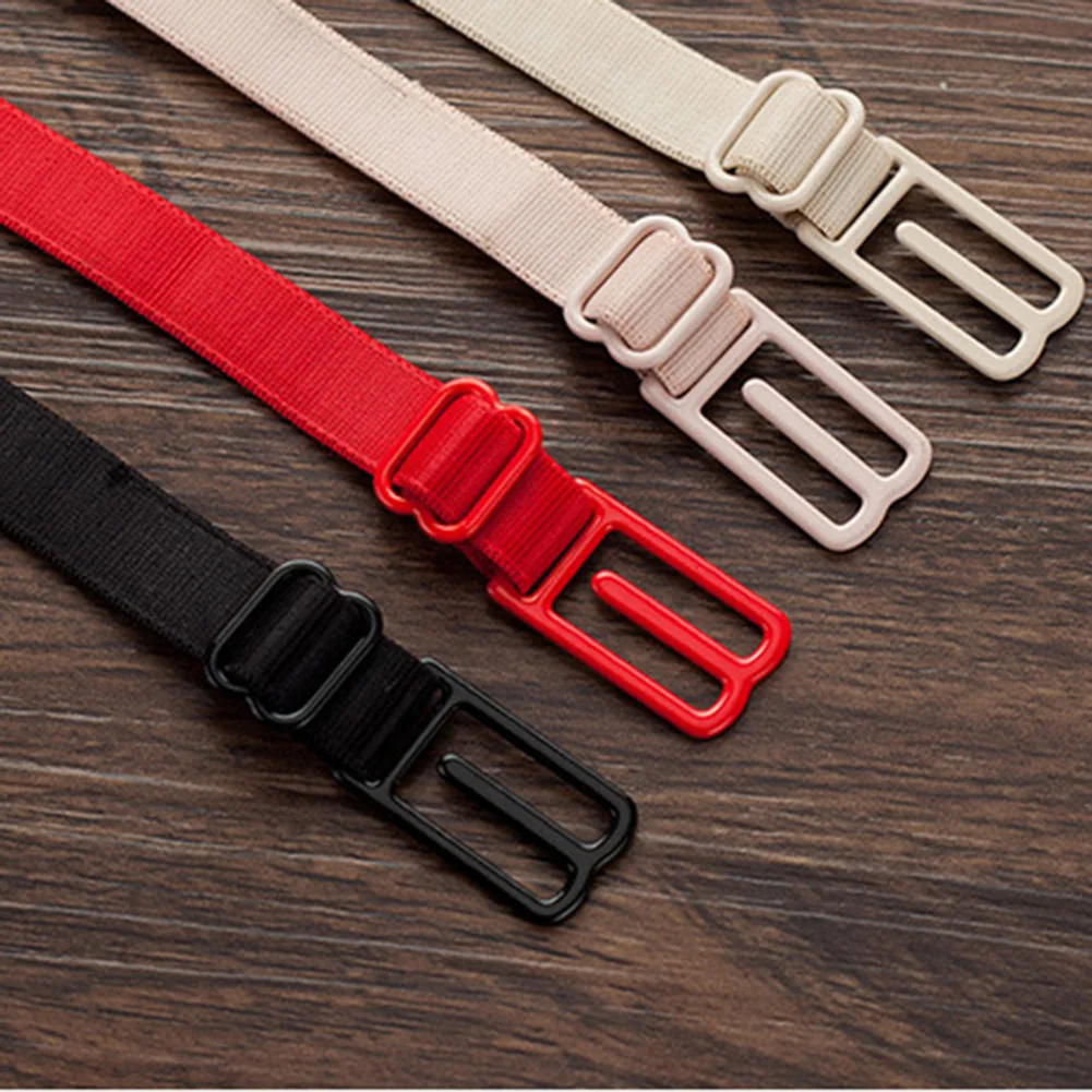 

2pcs Women Elastic Band Non-Slip Adjustable Bra Straps Holder with Clip